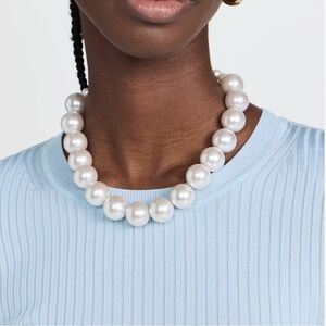 DANNIJO Delphine Necklace in Pearl